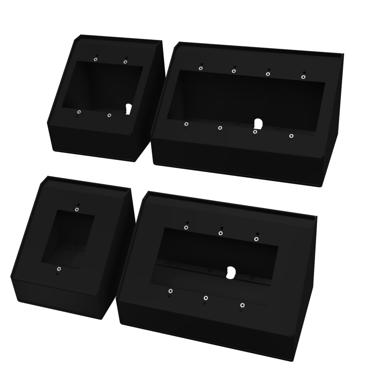 RCI CUSTOM SLOPED ENCLOSURE: 3 PIECE